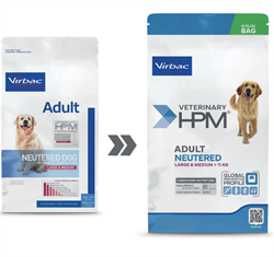 Virbac HPM Adult Dog Neutered Large & Medium. Hundefoder til neutraliserede voksne (dyrlæge diætfoder) 12 kg